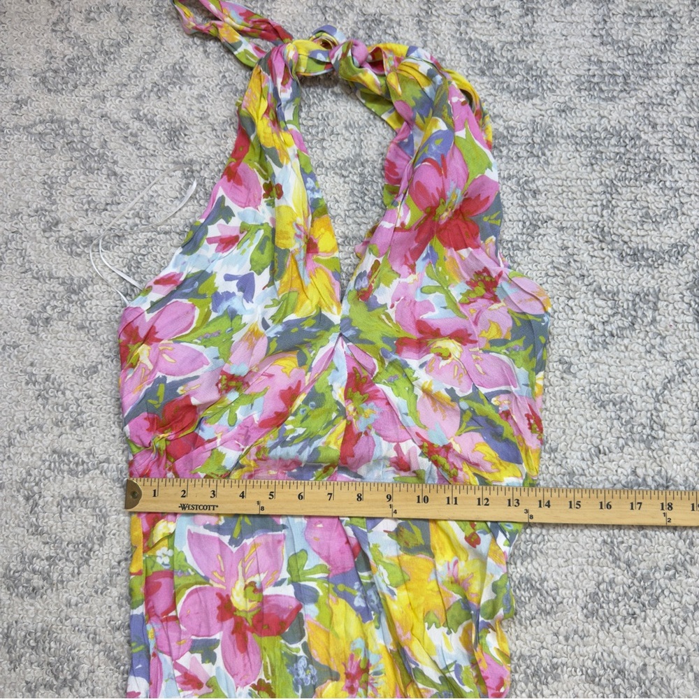 Lucy Paris Multicolor Floral Maxi Dress Size XS Cottagecore Coquette Boho‎ Flowy - Picture 8 of 14